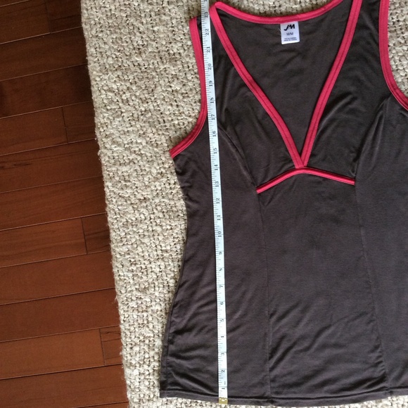 Women’s Brown & Dark Red Tank | Size M | Made in Canada 🇨🇦 | Bamboo & Spandex - Picture 6 of 7
